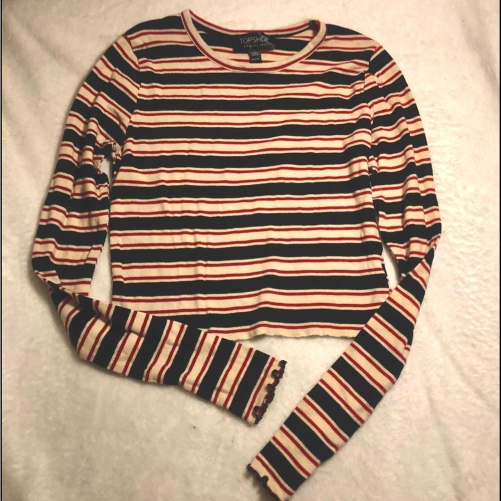 TopShop long sleeve crop top